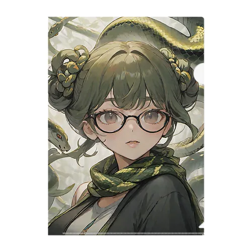 現代メデューサ少女 Clear File Folder