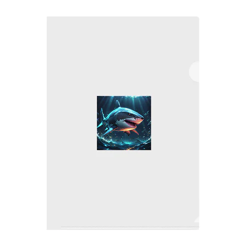 強そうなサメ Clear File Folder