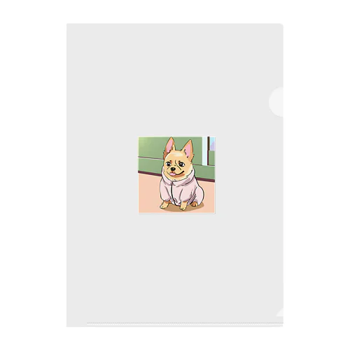 Snuggle Pup Station Clear File Folder