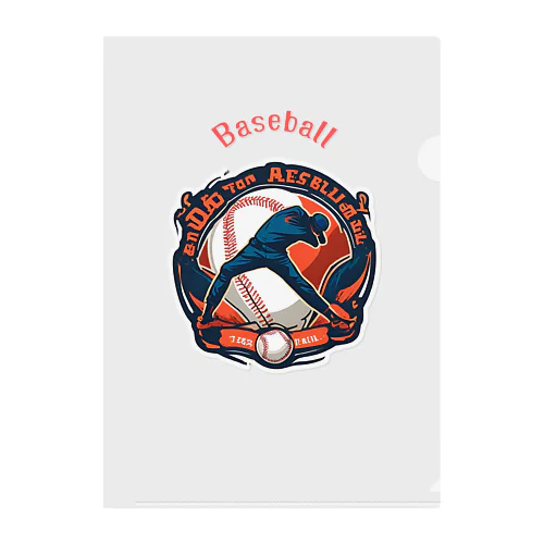 野球　ベースボール　Baseball クリアファイル
