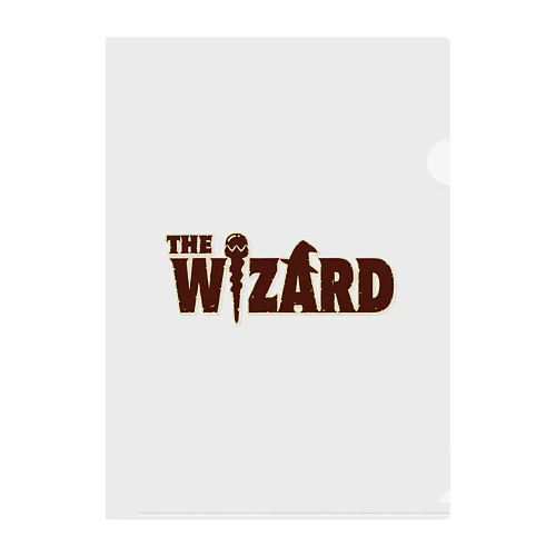 THE WIZARD (魔法使い) ロゴ Clear File Folder