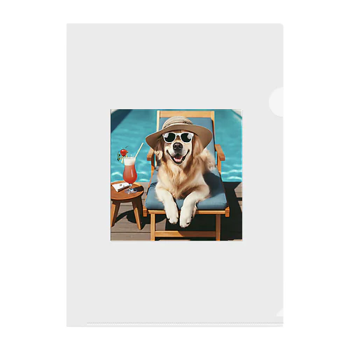 chill犬 Clear File Folder