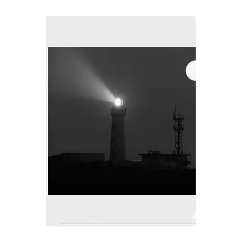闇夜に光る灯台 クリアファイル