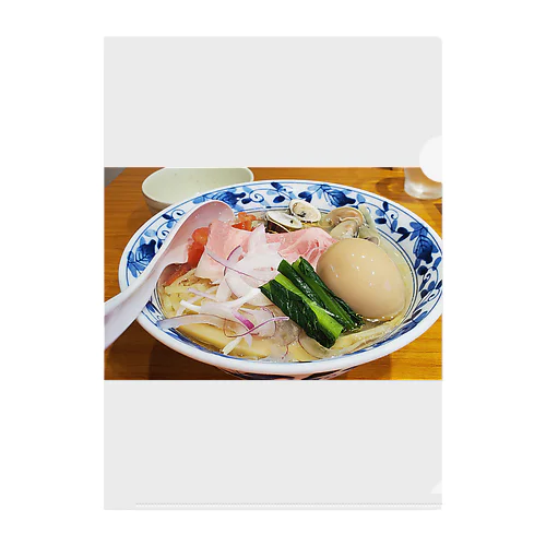 ラーメン　旨い　激うまラーメン　塩味 Clear File Folder