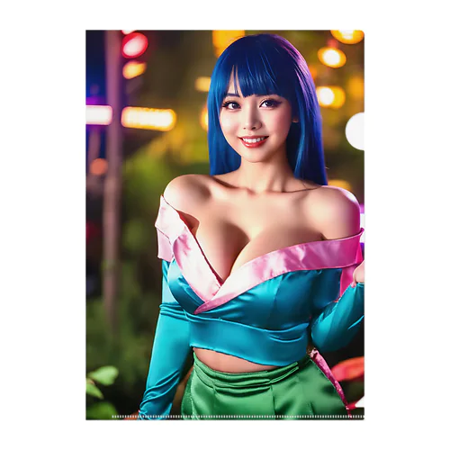 SexyOrientalGirl-F Clear File Folder