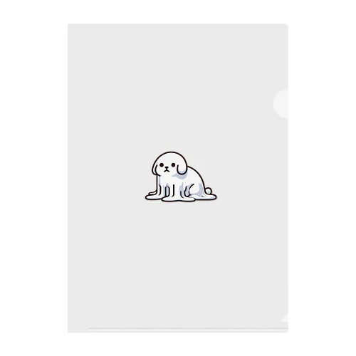 とろけるアニマル　犬 Clear File Folder