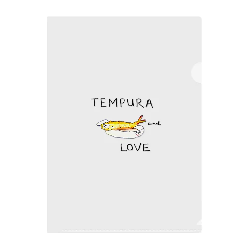 Tempura and Love Clear File Folder