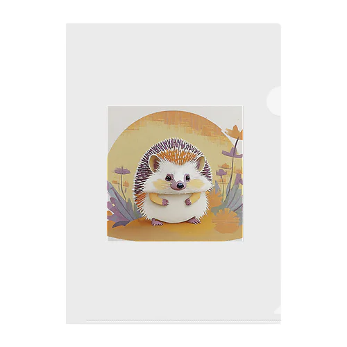 夕焼け空のハリネズミ🦔 Clear File Folder