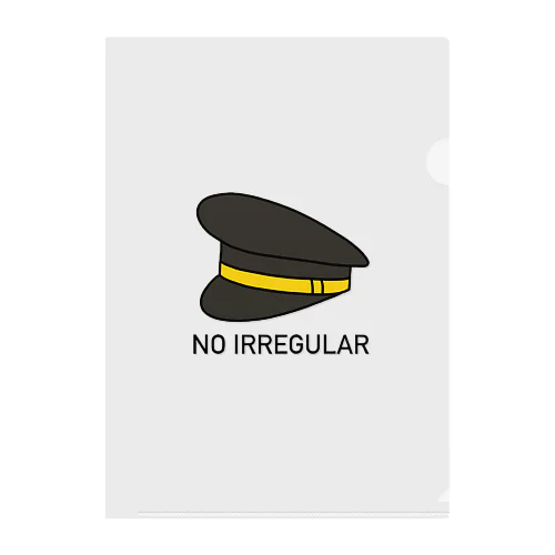 NO IRREGULAR -pilot- Clear File Folder