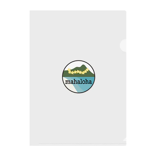 mahaloha 丸ロゴ クリアファイル