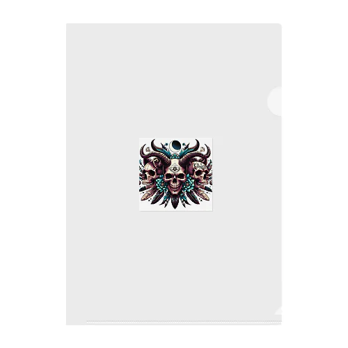 SKULL Cerberus Clear File Folder