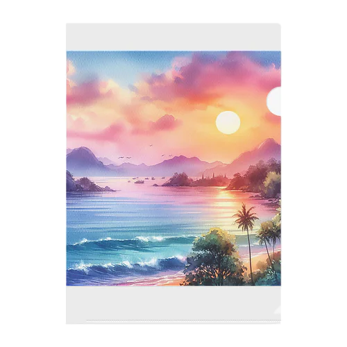 あの日の夕焼け Clear File Folder