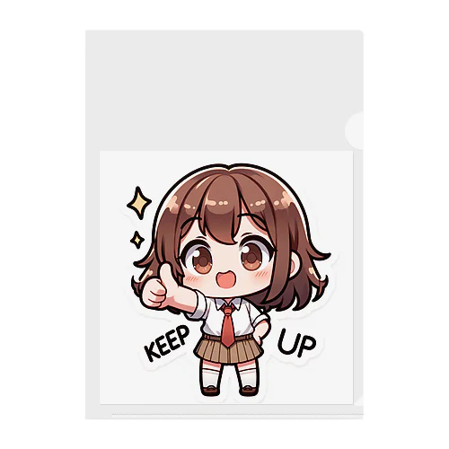 KEEP UPちゃん クリアファイル