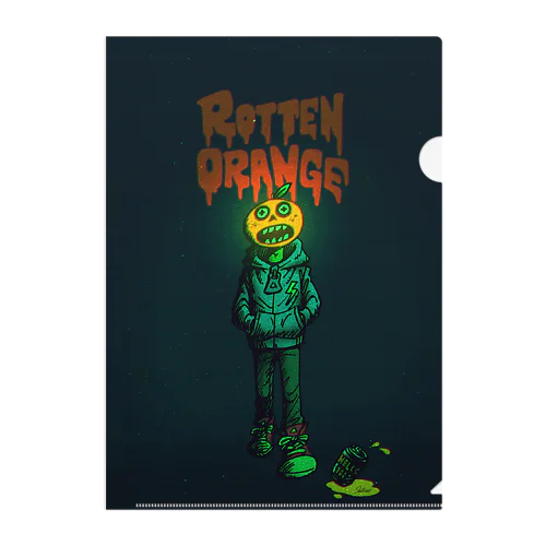 Rotten Orange Clear File Folder