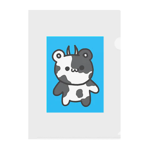 うしぐま証明写真風 Clear File Folder
