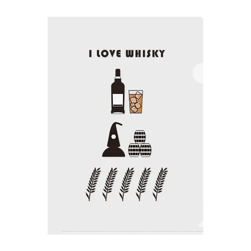 I LOVE WHISKEY-03 クリアファイル