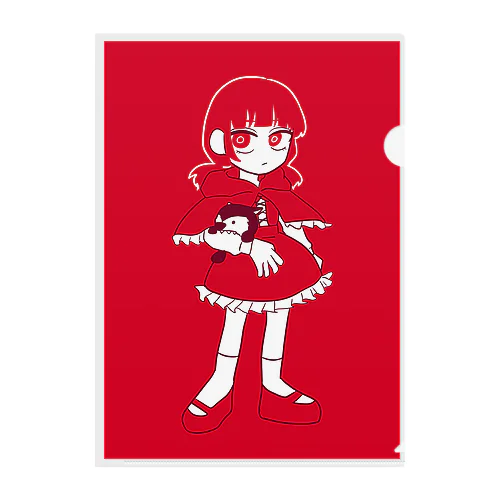 赤ずきん Clear File Folder