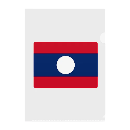 ラオスの国旗 Clear File Folder