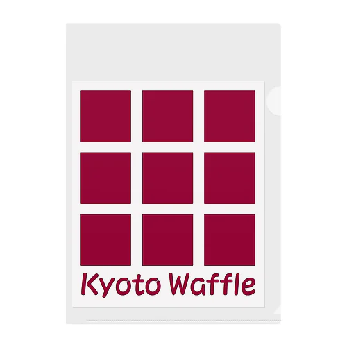 Kyoto Waffle  クリアファイル