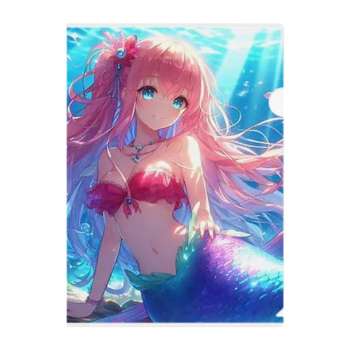 鱗がまるで太陽光を浴びて輝いているみたい❣️✨ Clear File Folder