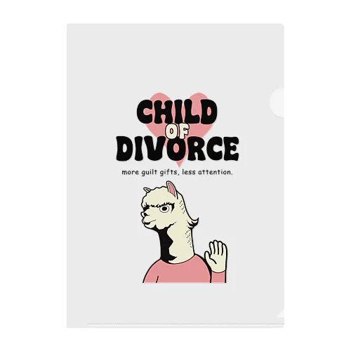 Child of Divorce  Clear File Folder