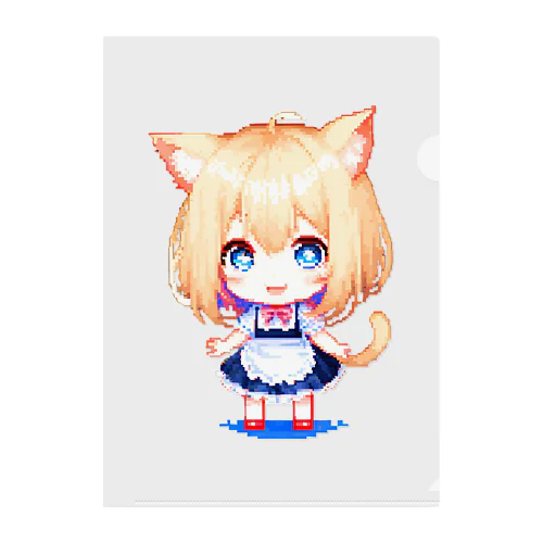 8-BITnekomimiMaid クリアファイル