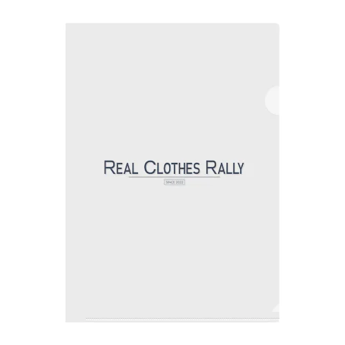 REAL CLOTHES RALLY Clear File Folder