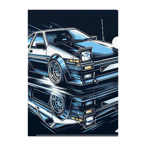 AE86、トレノ Clear File Folder