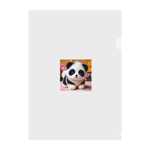 パンダふうの秋田犬子犬 Clear File Folder