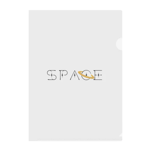 SPACE Clear File Folder