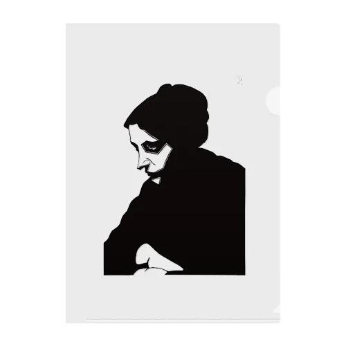 サミュエル・メスキータ「名もなき女性の肖像」 Clear File Folder