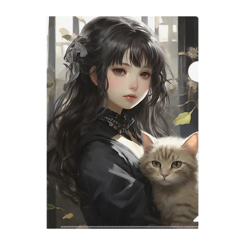 猫と少女　2 Clear File Folder