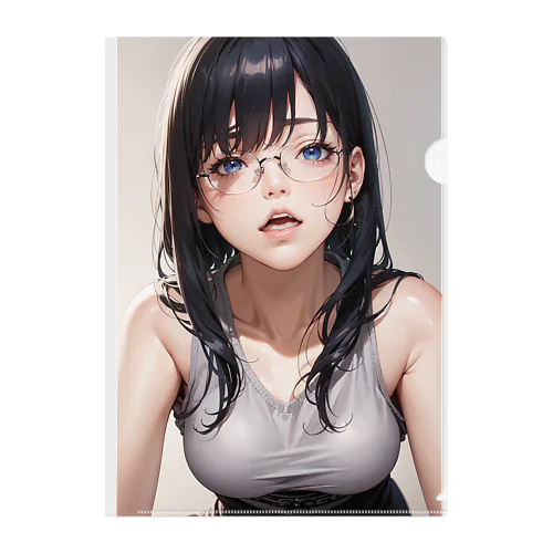 黒髪美少女　美鈴ちゃん２ Clear File Folder