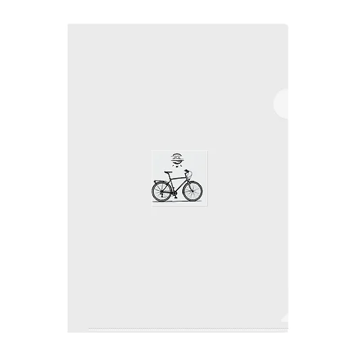 自転車ロゴ クリアファイル