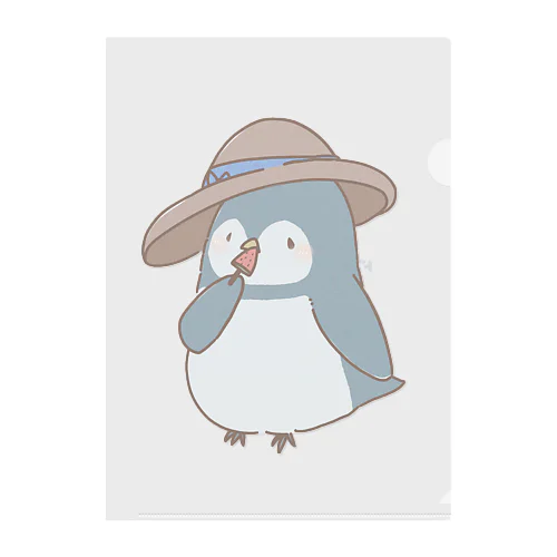 夏のペンギンさん（雑貨） Clear File Folder