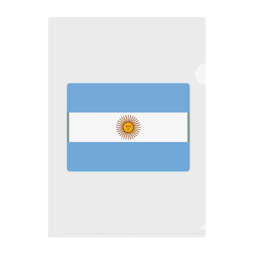 アルゼンチンの国旗 Clear File Folder