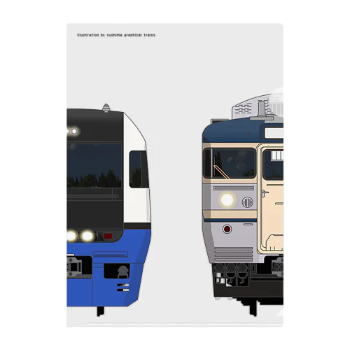 千葉の列車No.19_255系 / 113系1000番台 Clear File Folder