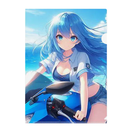 短パン姿が彼女のアクティブさ❣️ Clear File Folder