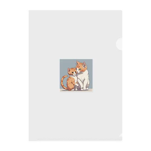 親子猫 Clear File Folder