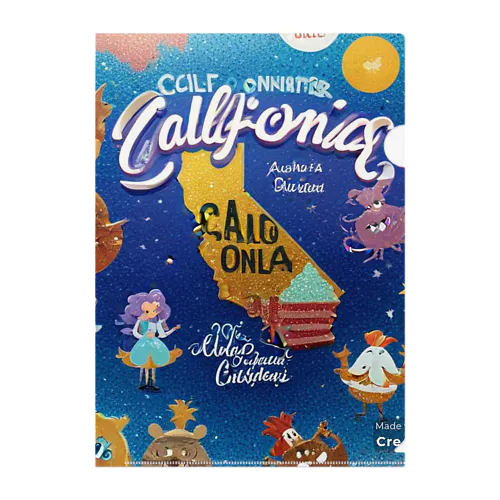 ♡California♡ice cream♡ Clear File Folder