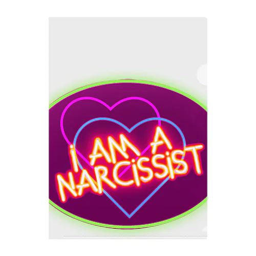 I am a NARCISSIST クリアファイル