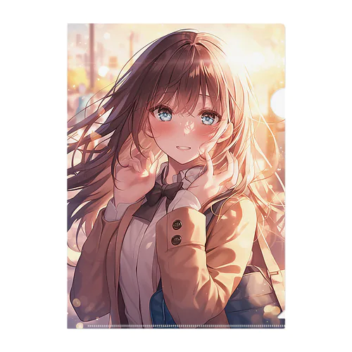 少女の恋思い　なでしこ1478 Clear File Folder