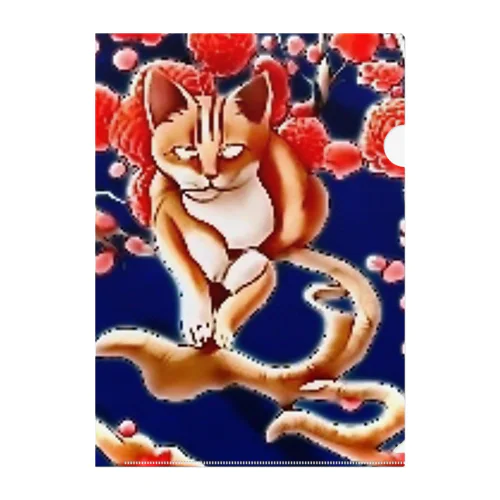 和風猫｢凡｣ Clear File Folder