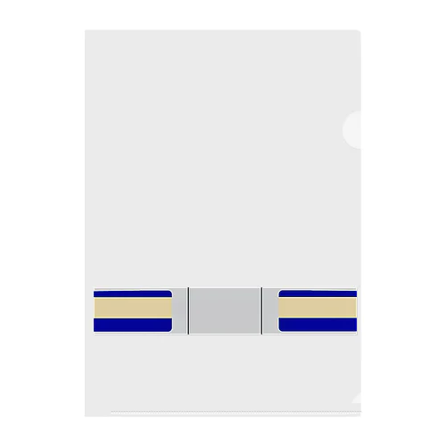 鉄道カラー風デザインE217 Clear File Folder