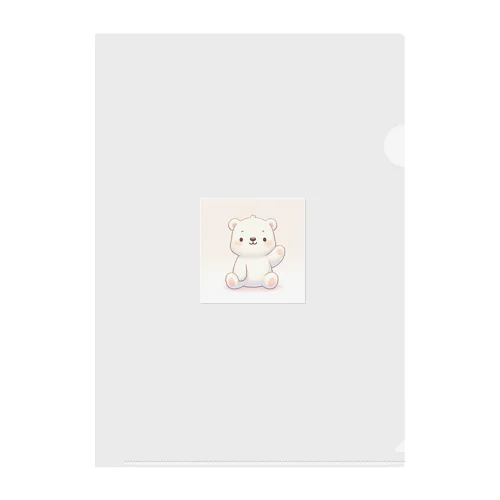 可愛いしろくまくん２ Clear File Folder