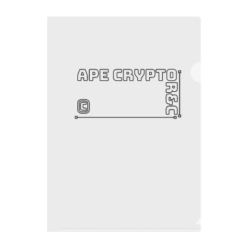 Ape Crypto R&C Clear File Folder