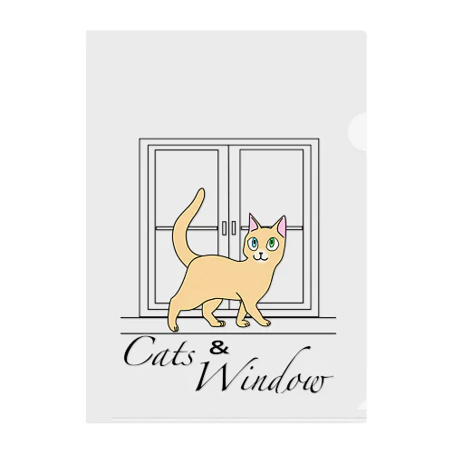 Cats & Windowシリーズ クリアファイル