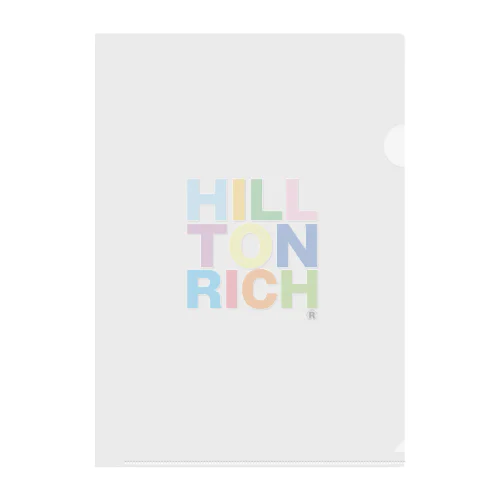 HIRRTON RICH 公式アイテム Clear File Folder