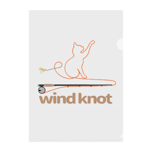 wind knot Clear File Folder