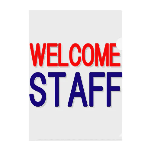 WELCOME STAFF クリアファイル